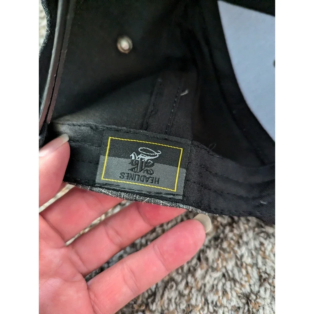 California Republic Gray/Black Snapback Hat Bear Logo Patch Adjustable Cap‎